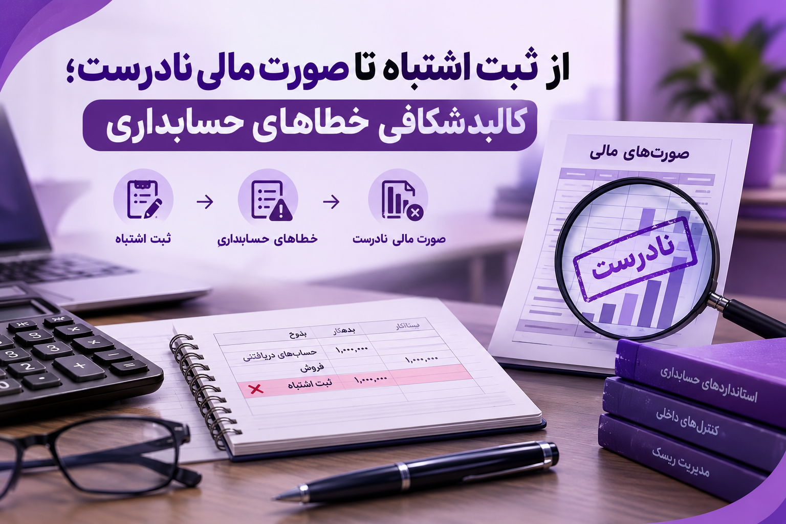 از ثبت اشتباه تا صورت مالی نادرست؛ کالبدشکافی خطاهای حسابداری